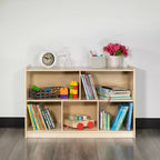 Mobile contenitore a 8 cubi in legno naturale, montaggio singolo