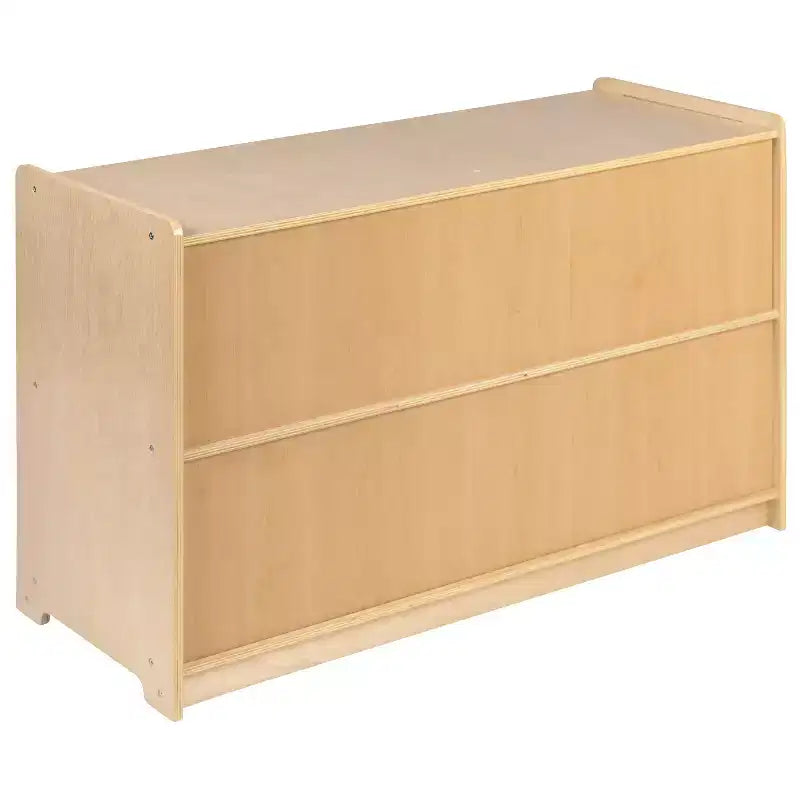 Mobile contenitore a 8 cubi in legno naturale, montaggio singolo