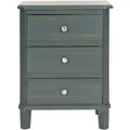 Joe Night Stand - AMH6629B - Dark Teal - Safavieh Couture