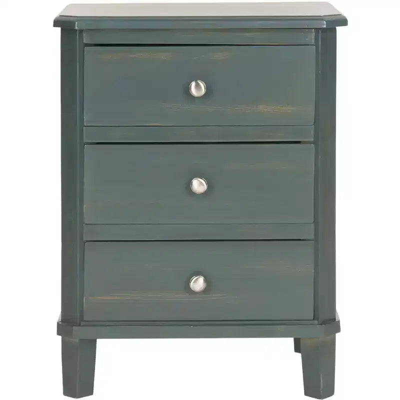 Joe Night Stand - AMH6629B - Dark Teal - Safavieh Couture