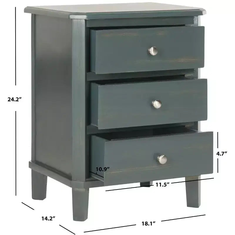 Joe comodino - AMH6629B - Teal scuro - Safavieh Couture