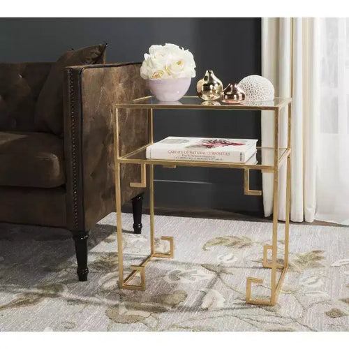 Tavolino d'Appoggio Berdine - FOX2560 - Oro/Specchio - Safavieh Couture