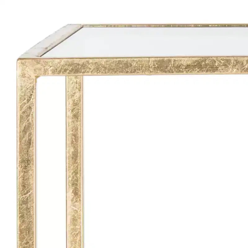 Berdine Accent Table - FOX2560 - Gold/Mirror - Safavieh Couture